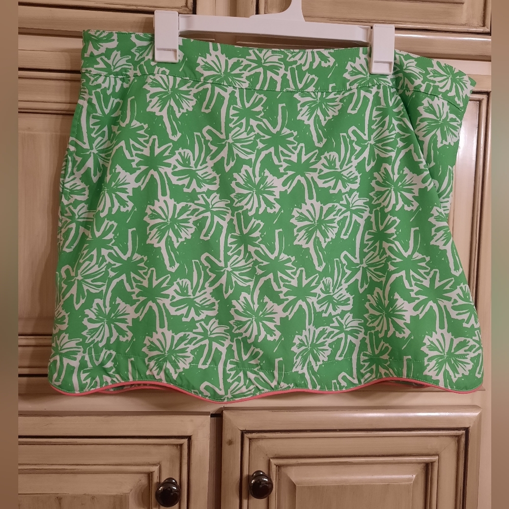 Zelos‎ Green White Pink Trim Skort! Size - 16